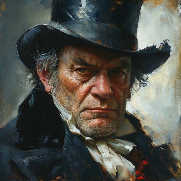 an evil guy with a top hat